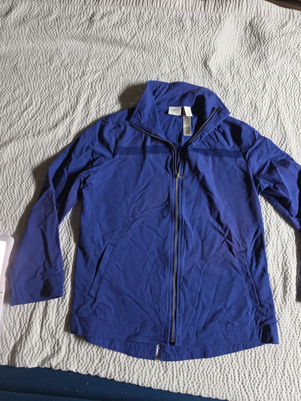 Chico's Blue Women’s Lightweight Zip-Front Jacket